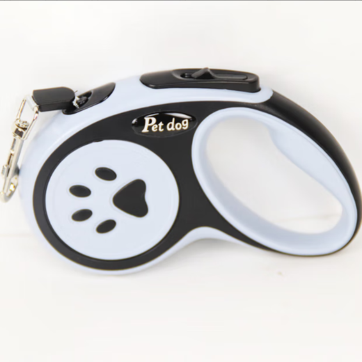 Dog walking automatic retractable traction rope manufacturer direct sales lead rope adjustable small and medium-sized dogs comfortable cleaning manual pet traction rope - blue - 5 meters - 1