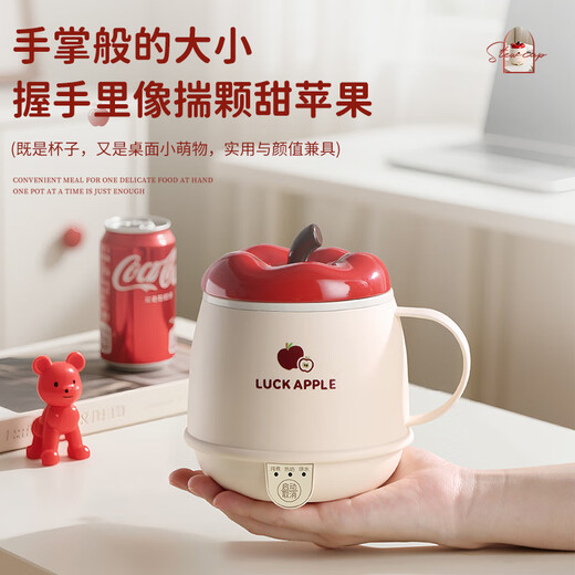 Le Stew Health Kettle Hot Milk Cup Hot Milk Artifact Health Cup Electric Boiling Cup Electric Heating Cup Portable Kettle Office Small One-person Boiling Cup Electric Stewing Cup 0.5L Hot Milk Cup-Ceramic Glaze Available in Dormitories