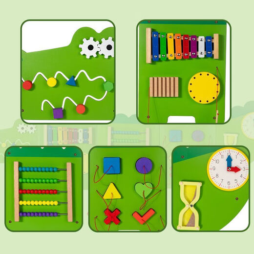 Hongtong Kinderwandspiele Kindergartenkorridordekoration Wandmontage Wand Früherziehung Puzzlebetrieb kognitives Brettspielzeug Hauptbild