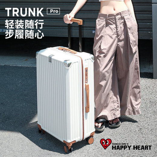 Charles Tao Xin multi-functional high-looking luggage suitcase for women with cup holder trolley case for men with universal wheels, Yao Ye Black 20 inches