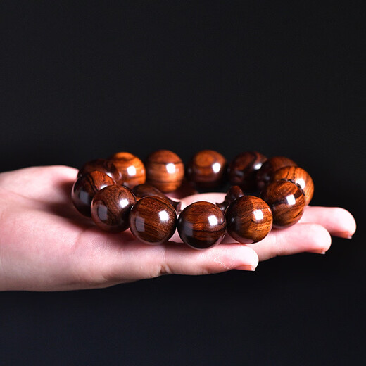 维多利亚宫廷海南老油梨手串高品真货海黄紫油梨108男佛珠手链散佛珠 海南老料紫油梨7mm26颗