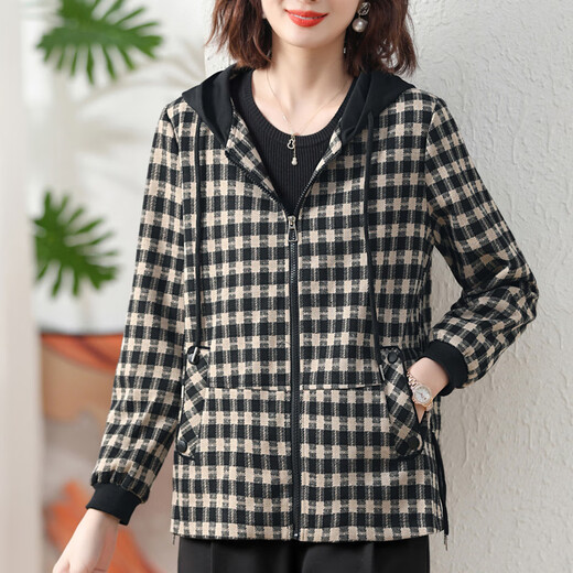 Modu middle-aged and elderly mothers versatile slim jacket autumn and winter 2025 new casual fashion age-reducing light jacket top