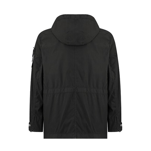 STONE ISLAND 25 autumn and winter outdoor travel men's short parka coat black M