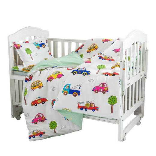 Yong Huan custom-made pure cotton fabric quilt cover, cushion cover, mattress cover, kindergarten baby and child cover, cotton bedding three-piece set, single piece, yellow crown 100*60cm