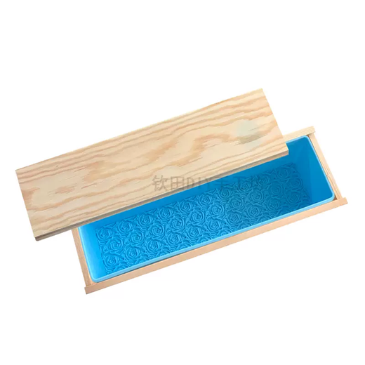 Yusenyi rectangular wooden box diy cold handmade soap silicone mold toast mold 900g1000g1200g toast mold large full set purple (wooden frame-inner mold-wooden lid)