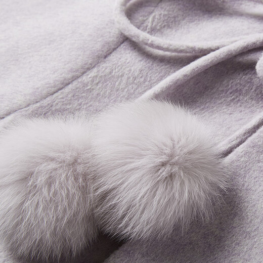 Xiangying Taro Purple Lapel Woolen Jacket Women's 2025 Winter New Small Loose Wool Cape Coat Purple M 160/84A/95-110Jin Jin is equal to 0.5 kg