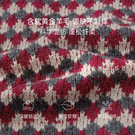 Babylove infant knitted jumpsuit autumn and winter wool warm long-sleeved rompers retro literary French New Year clothes