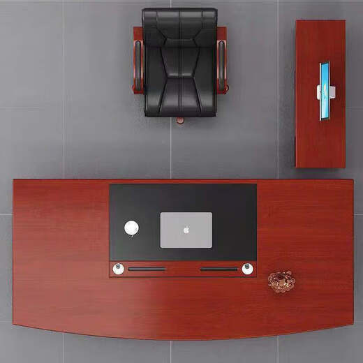 New Chinese style boss president desk desk boss desk executive desk supervisor single table simple manager desk 1.6 meters wood veneer single table