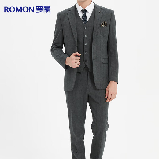 Luo Meng suit suit men's slim business professional formal suit men's suit groomsmen suit groom suit wedding dress trendy men's suit