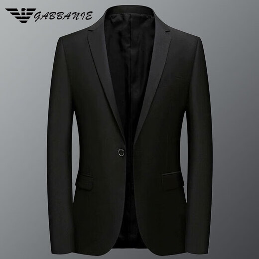 ARMANI EXCHANGE Armani light luxury suit men's slim jacket business casual formal suit single suit groom wedding suit men's suit gam-C87881 solid color single button small suit navy S (weight 120Jin Jin equals 0.5kg and below)