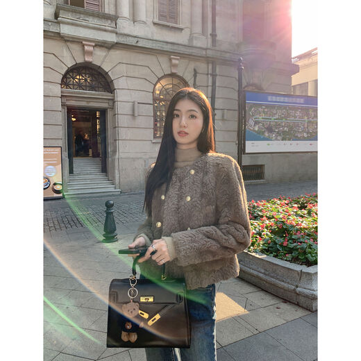 Zero-Good Girls Leather Short Jacket Collection Spot Area No. 7 Blue Brown Gable W16854-D M