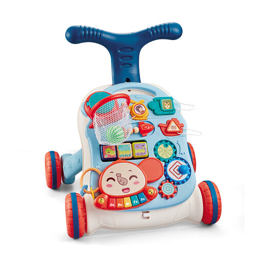 Walker Baby Multifunktional Walker Kleinkind Anti-Overturning Baby lernt zu laufen und verhindert das Gehen. Lerntisch Walker (Schießmodell) Pink