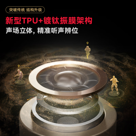 Edifier (EDIFIER) HECATE dual-engine in-ear hifi music wired headphones type-c computer e-sports game chicken earplugs headset suitable for Huawei oppo Xiaomi Apple black