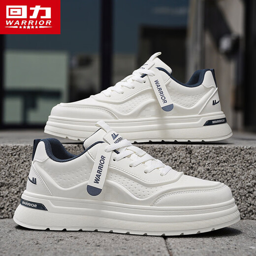 Warrior men's shoes white shoes thick sole casual sports shoes men's sneakers 2938 meters / blue 42