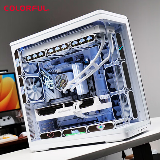 Colorful Ultra 285K RTX5090D/5080 Vulcan flagship graphics card gaming desktop overclocking e-sports Ai computing host DIY assembly machine computer complete machine U9 285K+RTX5090D v2丨Vulcan White