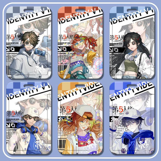 XMSJ Identity 5 OPH Team Series Mercenary Antique Merchants Prisoner Access Card Set Students’ Meal Card Campus Card Hard Shell i 5th OPH-s14988 Card Set + White Bracelet