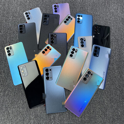 Suitable for reno5pro original glass back cover 5pro+ original back shell reno5k mobile phone battery cover disassembly cover Reno5Pro+ floating night shadow with frame original 9