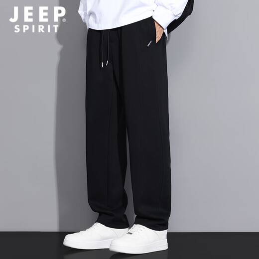 JEEP SPIRIT Jeep casual pants men's autumn new loose pants men's versatile straight pants wide-leg slim sports trousers men's clothing