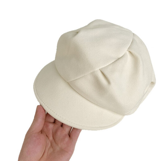 Meilunmei Korean style woolen cloud beret hat for women in autumn and winter Internet celebrity versatile octagonal hat casual fashion literary painter hat E-525 khaki woolen cloud hat M