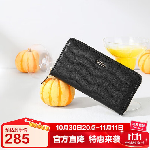 Goldlion Wallet Women's Long Top Layer Simple Large Capacity Clutch Bag Women's Birthday Gift