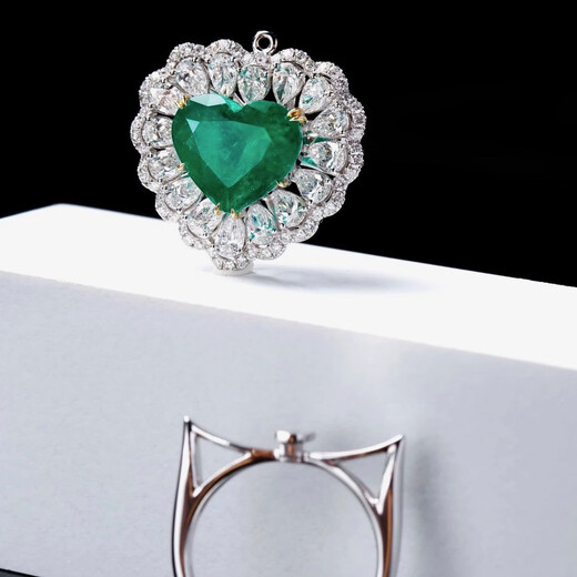 ROYALPICK emerald ring 2.54 carat necklace pendant dual-purpose diamond 18K gold collection gift for wife