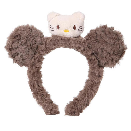 Oxygen Face Wash and Mask Special Headband for Women Cute Cartoon Plush Cat Headband Autumn and Winter 2025 New Pressed Hairpin Plush Cat Headband
