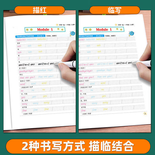 Sima Yan's Copybook 16th Edition - English Class Practice and Foreign Studies Together for Grades 1-6 Hengshui Ti English First Grade Volume 1 No Specifications
