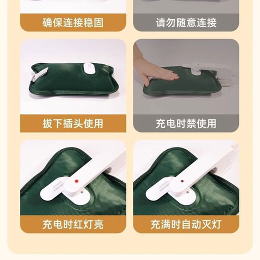 Yi Nuantang cute rechargeable hot water bag, plush hand warmer, a must-have for girls, explosion-proof, removable and washable, upgraded and thickened, removable and washable, carrot orange, smart AI movement, dual temperature control, automatic power off