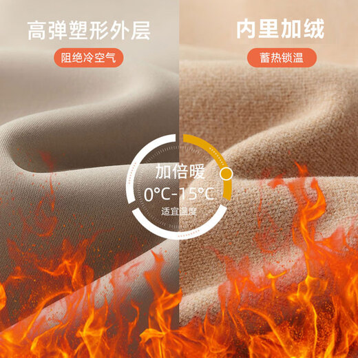 XINBUCKS Velvet Shark Pants Women's Autumn and Winter Yoga Pants Belly Controlling Butt Lifting Biba Pants Plus Size Leggings Wear Warm Pants Black Velvet Suitable for 0-15 C M Recommendation 90-105 Jin Jin is equal to 0.5 kg