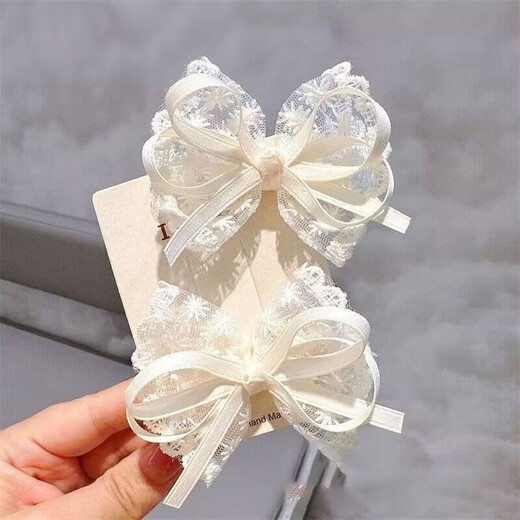 Korean style cute bow hair clips for children, stylish side clips, sweet bangs clips, broken hair clips, hair accessories, TS256-03 red pair