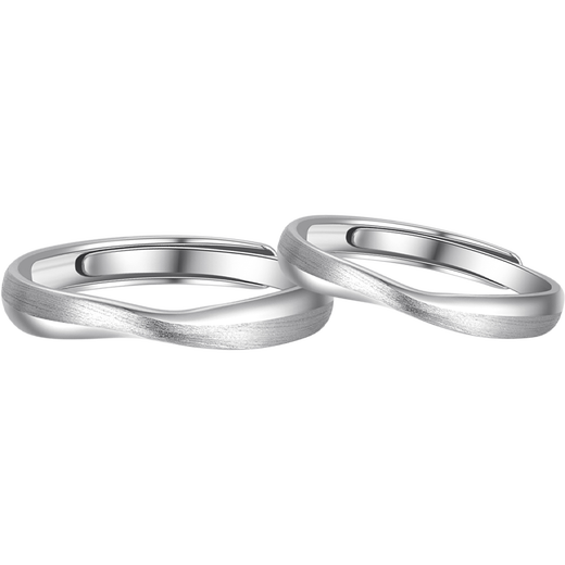Laomiao sterling silver Möbius ring for couples, men's and women's plain ring ring, Valentine's Day birthday gift for girlfriend 925 Möbius ring for women, about 1.6g