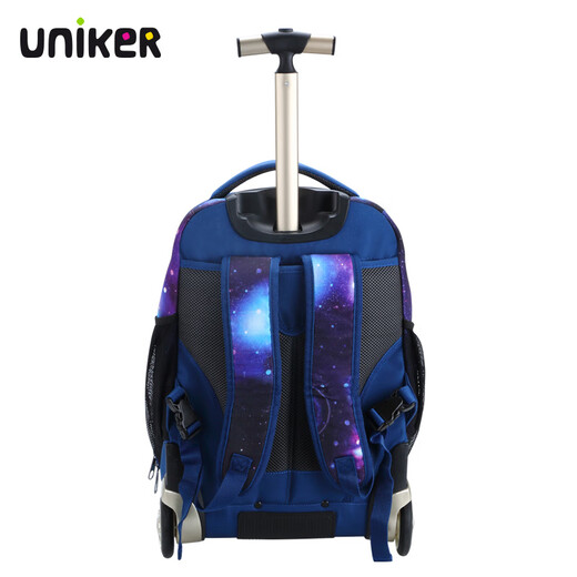 Uniker Trolley Schoolbag Женская средняя школа рюкзак мужской корейский стиль мода Тренд Транс путешествия Большой способность багажная сумка BBK 11137A