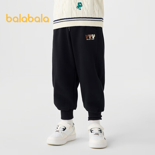 Balabala boys' trousers plus velvet warm leggings autumn and winter casual pants 201424108108