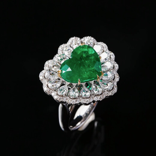 ROYALPICK emerald ring 2.54 carat necklace pendant dual-purpose diamond 18K gold collection gift for wife