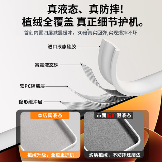 Millen Bear is suitable for Xiaomi 17promax mobile phone case. Real liquid silicone Xiaomi 17 does not turn yellow, soft and waxy feel, all-inclusive, anti-fall and anti-fouling, lens protection, advanced and cute men and women, pure white, skin-feeling liquid/skin-friendly and anti-fall, Xiaomi 17Promax