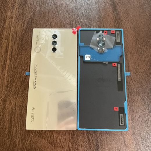 Nubia mobile phone adapted to Red Magic mobile phone original brand new Red Magic 8pro 8pro+ original glass back cover 8Spro+ glass back shell lens accessories new 8Spro/+ original ice-covered silver wing back cover