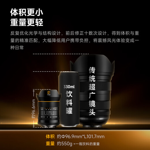 Xingyao Optical Xingyao 12mm F2.8 full-frame ultra-wide-angle starry sky scenery 12f28 Xingyao scenery architectural fixed focus lens is suitable for Nikon Z mount