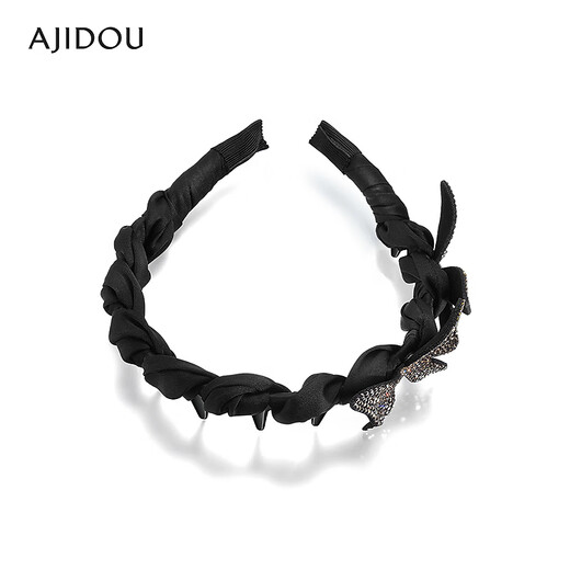 AJIDOU Ajidou hair accessories women's black butterfly fashion headband fabric hair accessories high skull headband black 1 piece