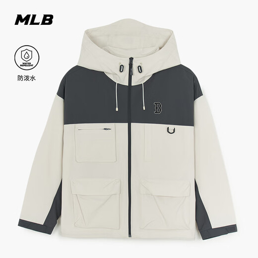 MLB windbreaker jacket for women and men with small LOGO outdoor wind and water repellent 25 autumn and winter new style 3AWJB0554-43CRD-L
