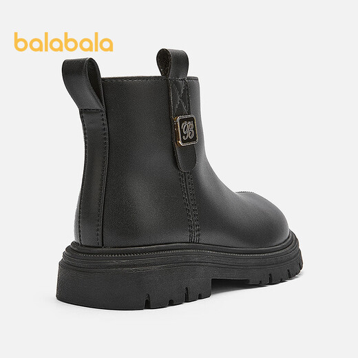 Balabala children's shoes children's boots Martin boots girls 2025 new autumn and winter short boots zipper versatile shoes 208425141023