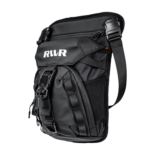 RVVR25 New Lightweight Leg Bag RB9627 Lure Bag Anti-scratch, Wear-Resistant and Water-Repellent Large Capacity Multifunctional Fishing Bag Black