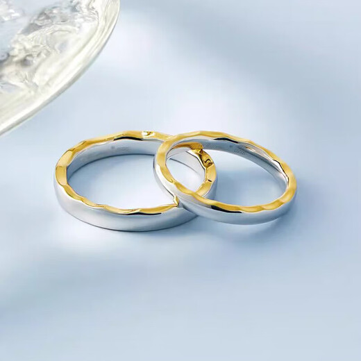 MZMZ platinum couple ring Haoyue and Sea pt950 plain ring platinum birthday and Valentine's Day gift for girlfriend, light luxury model-Haoyue and Sea ring