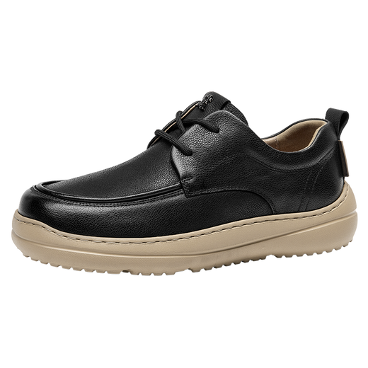 MONTAGUT Men's Leather Shoes 2025 Autumn New Casual Shoes Comfortable Business Commuting Versatile Soft Soled Leather Shoes Driving Shoes