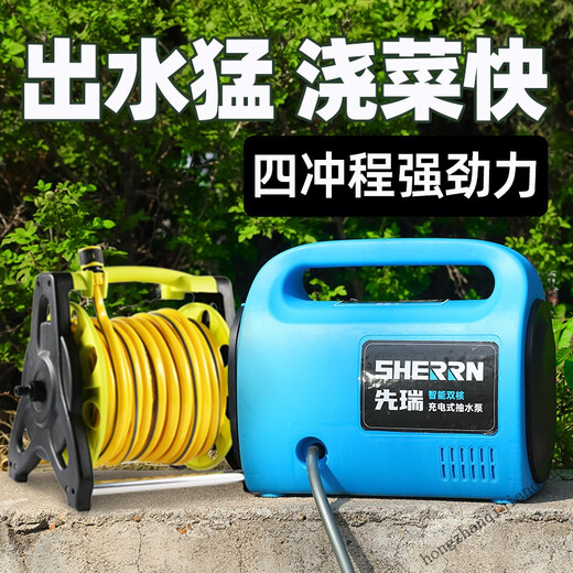 
Rechargeable pump watering pump vegetable watering machine, new type of land irrigation tool, rural agricultural watering machine, super long range 686AF dual-core pump, 30-meter tube