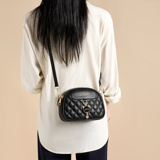 Rote Libellefly-Tasche Frauenbeutel 2025 Neues leichte Luxus-Luxus-Kuhlatten-One-Shoulder-Crossbody-Handtasche Geschenk für die Geburtstagsgeschenk der Freundin Mama