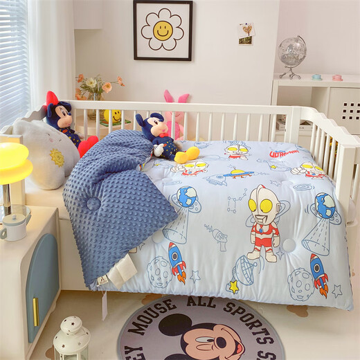 Yalu Class A Kindergarten Bean Quilt Spring and Autumn Quilt Children's Thickened Milk Velvet Quilt Core Student Dormitory Single Winter Quilt Ultralight Class A Maternal and Infant Grade Soft and Skin-Friendly Kindergarten-120*150cm Autumn and Winter Quilt About 3 Jin Jin equals 0.5 kg