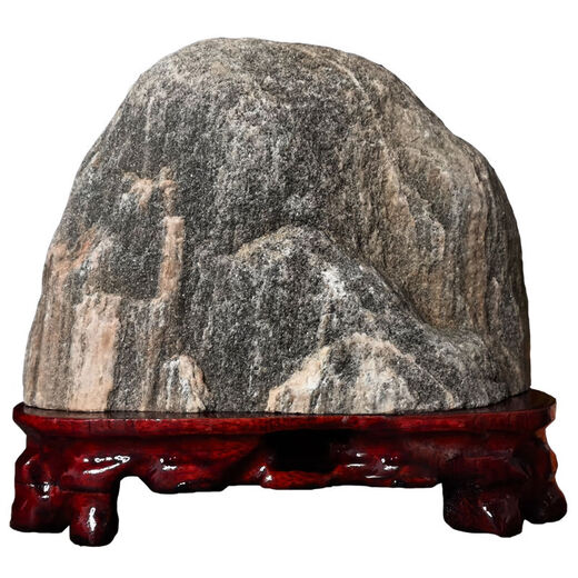 
Authentic Taishan Stone Candang Indoor and Outdoor Taishan Office Backing Rocks and Repairing the Corner Bluestone Natural Raw Stone Ornament Transparent Family Portrait-15863