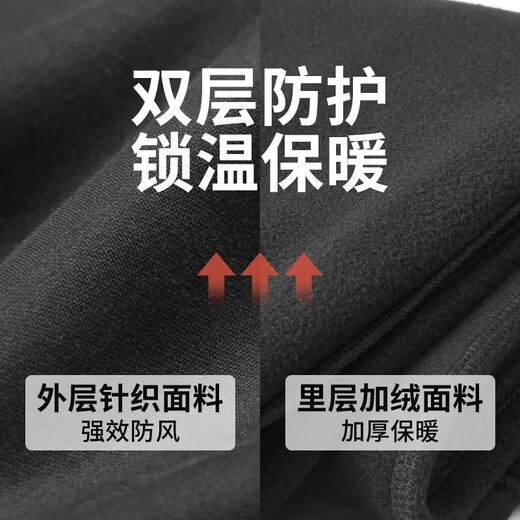 Li Ning Sports Pants Men's Velvet Pants Autumn and Winter Men's Pants Thickened Straight Warm Pants Sports Pants Casual Pants Sweatpants