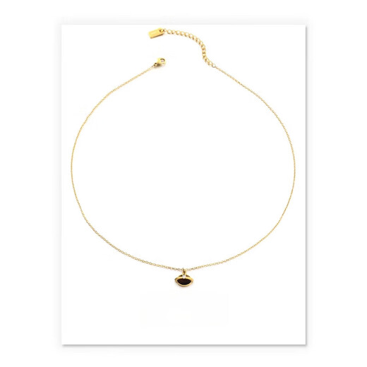 Albana copper-plated 18K gold platinum fashion tiger eye zircon inlaid necklace autumn and winter Maillard style sweater chain gold