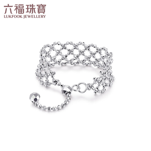 Lukfook Jewelry platinum 950 lace CNC process pull-adjustable romantic soft ring platinum ring priced GJP0014DS 2.13 grams (including labor cost 320 yuan)